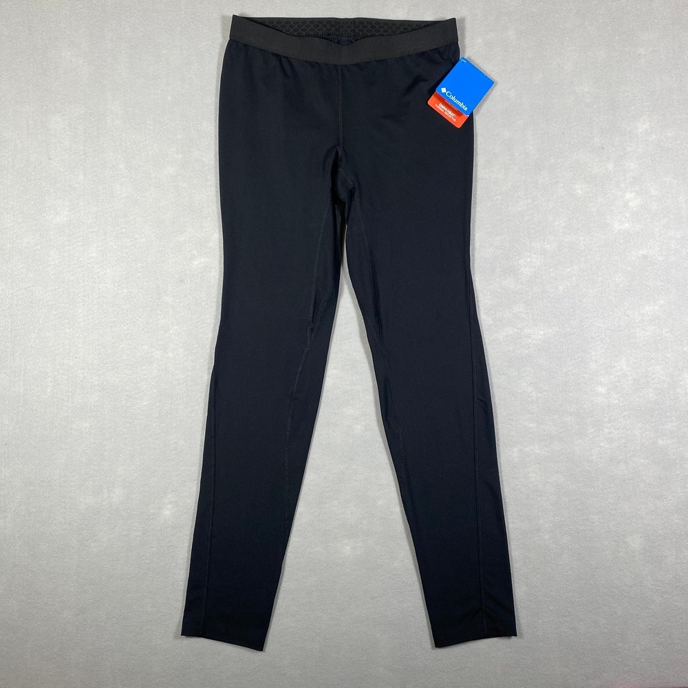Columbia Womens Midweight Baselayer Leggings Black Omni-Heat Tights Size M - NWT